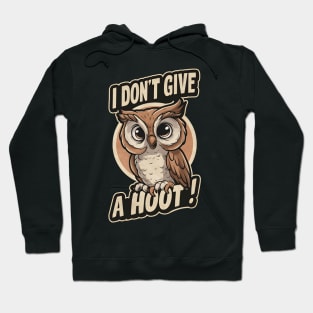 Charming Owl: I Don't Give A Hoot Hoodie